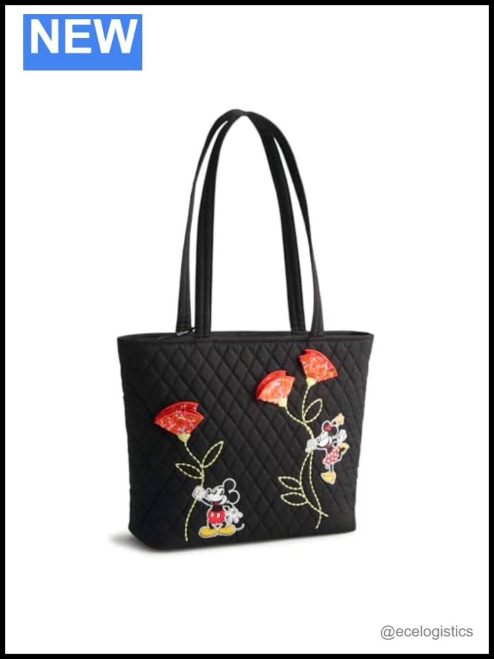 Vera Bradley Disney Premium Cotton Small Tote Bag Quilted Purse